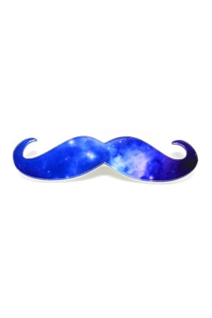 Galaxy Moustache Brooch