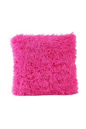 Pink Plush Cushion Cover