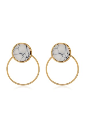 Cercle Marble Earrings