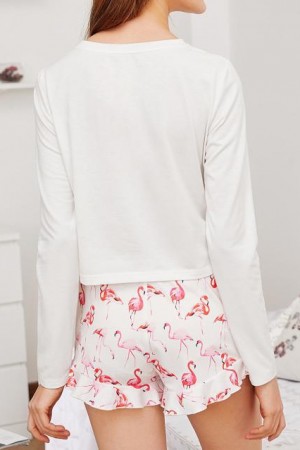 Flamingo Tee & Shorts Set