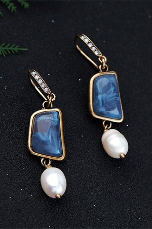 Vintage Perle Drop Earrings