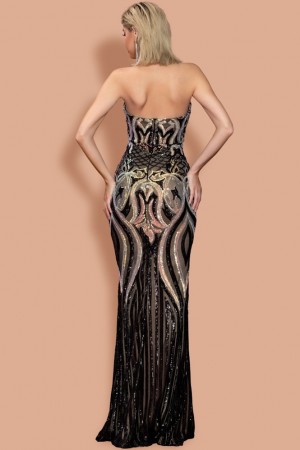Audrey Noir Luxe Gown